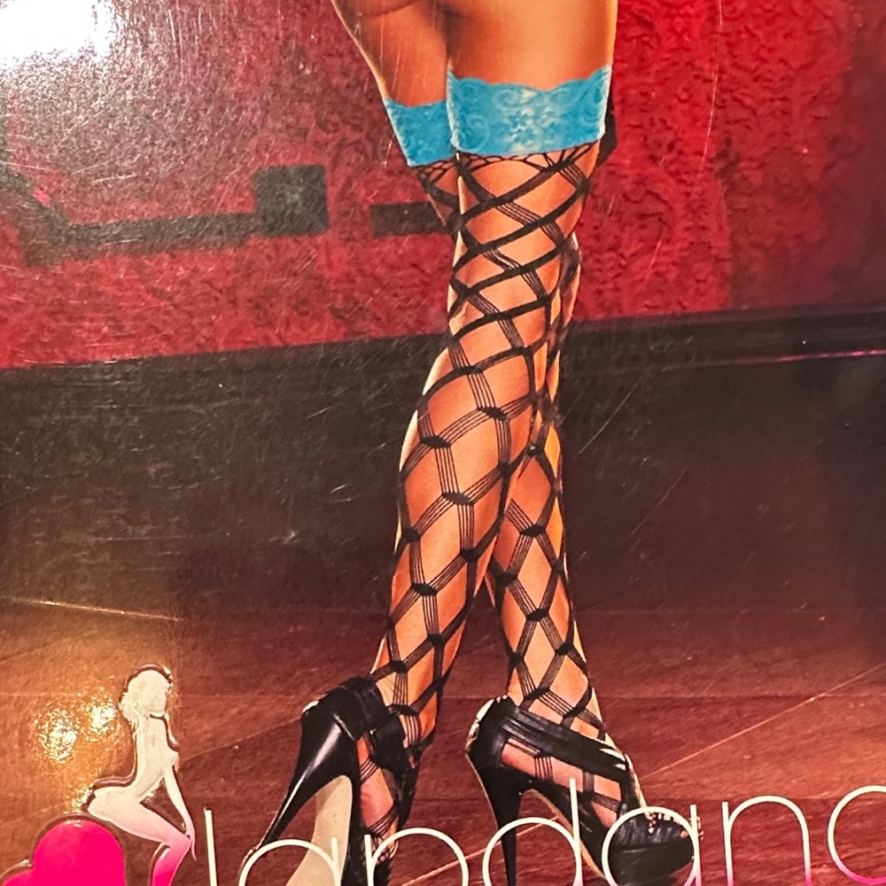 Lapdance Lace Top Thigh High Stockings - Picture 5 of 6